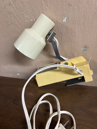 Vintage Portable Headboard Lamp Tan w/ Bracket #397