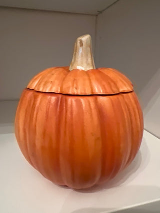 Ceramic pumpkin with lid