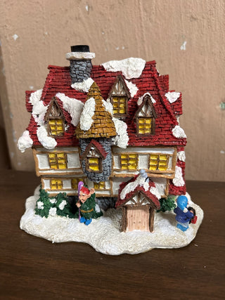 Vintage 1995 Elf Dormitory" Christmas village house #541