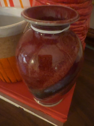 Vintage,2001 Whitefish pottery glazed vase