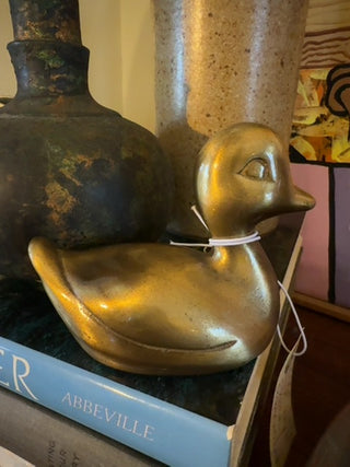 Vintage, baby duck brass figurine