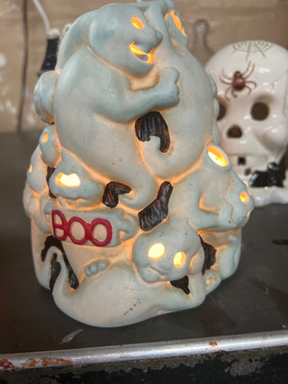 Ceramic Light Up Halloween Ghost Cut Out