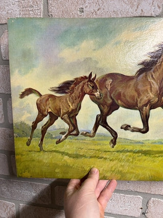 Litho Horses in Gallop