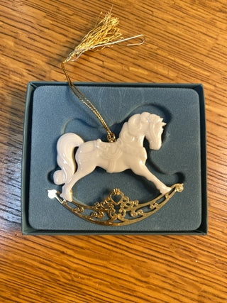 Lenox Porcelain Rocking Horse Ornament