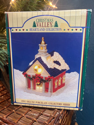 Vintage Christmas Valley 1992 Church Light House