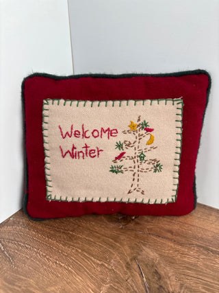 Welcome Winter- Mini pillow