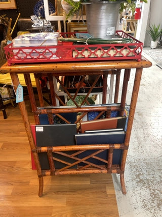 Bamboo table magazine rack