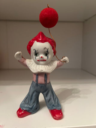 ceramic clown with balloon