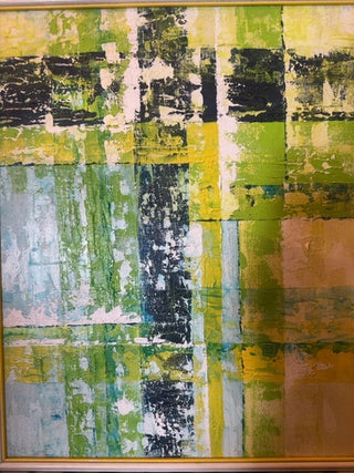 Vintage, framed art wall abstract painting