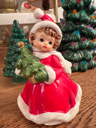 Vintage  Lefton Christmas Girl #1665