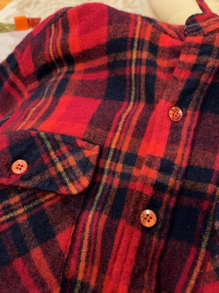 Wool plaid shirt, Med