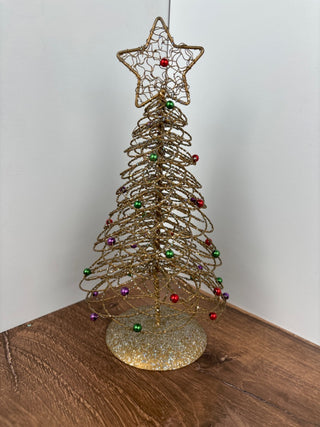 Gold Wire Xmas Tree