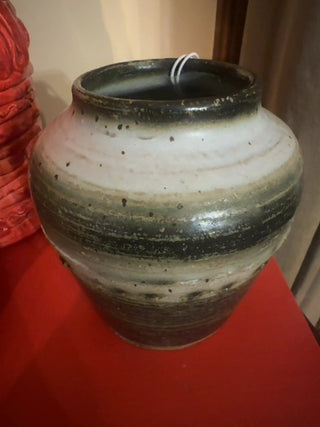 Vintage,handmade stoneware pottery vase