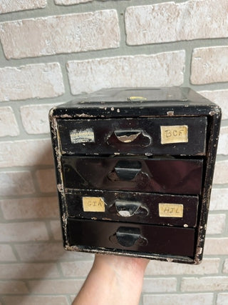 4 drawer metal tool box