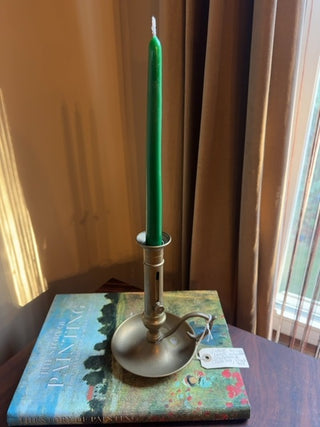 Vintage, solid brass adjustable candlestick chamber
