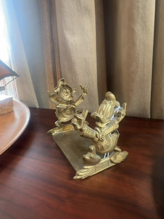 Vintage, Rare brass Donald Duck booked