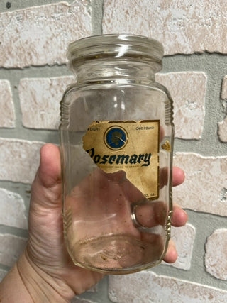 Rosemary jar w/lid