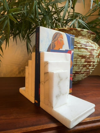 Vintage, Italian alabaster bookends ( set of 2)