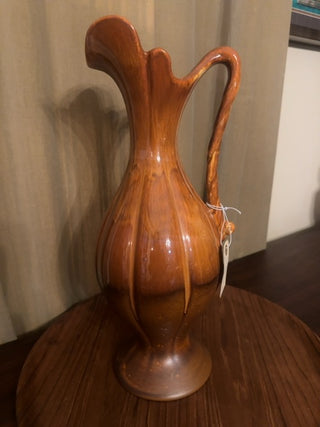 Vintage,Mcm, Royal Heager drip glaze tall vase/ urn