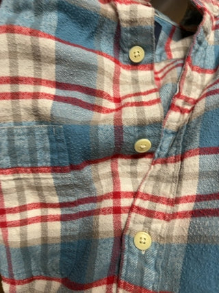 JCrew plaid flannel,  large