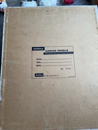 Blonde MiD Century portrait on board