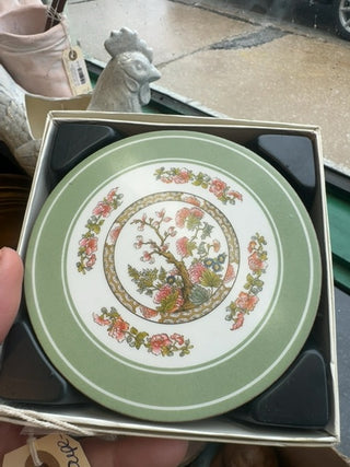 Vintage, floral coasters ( set of 6)