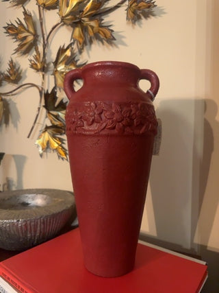 Vintage, Hosley pottery rustic stone large vase