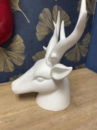 Stag head ceramic