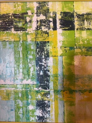 Vintage, framed artwork, abstract painting