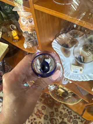 Vintage,due drop Martini glasses( set of 2)
