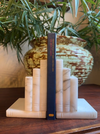 Vintage, Italian alabaster bookends ( set of 2)