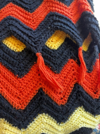 Vintage,Mcm retro colors throw / blanket
