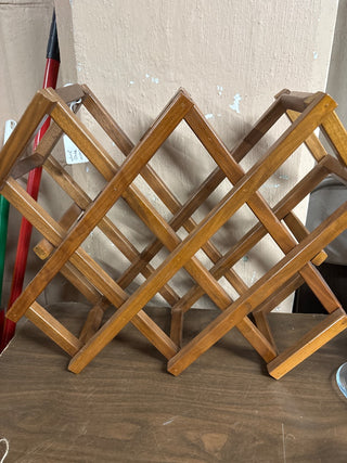 Vintage Wooden Wine Rack 8-Bottle #387