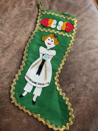 Felt appliqué stocking