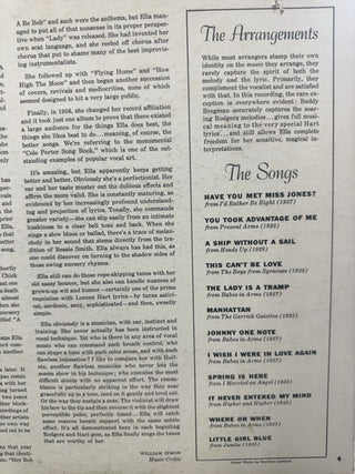 Intake, Ella Fitzgerald record