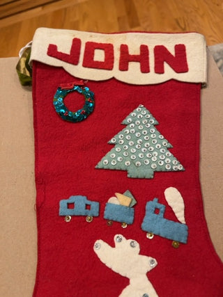 John vintage stocking