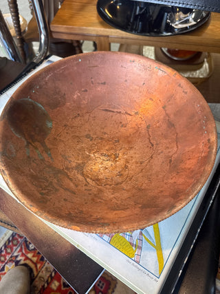 Vintage, copper Large swirl  bowl