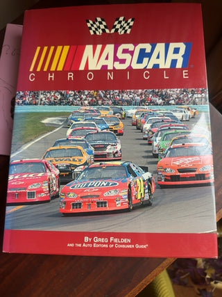 Vintage,2005 edition,hard cover book , NASCAR chronicle, by G.Fielden