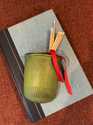 Match Holder Wall Pocket with Matches and Striker