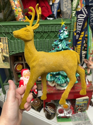 Flocked stag tall