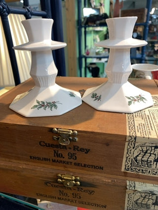 Nikko Christmas Candlesticke holders