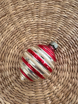 Vintage striped ornament