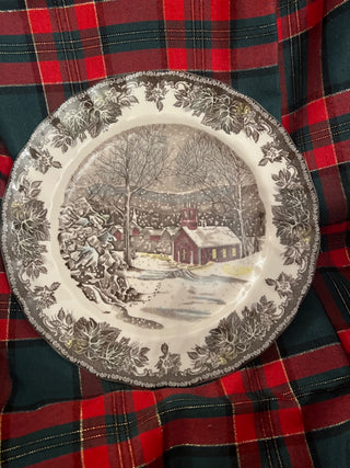 Johnson Brothers Friendly Village "Schoolhouse" Dinner Plates