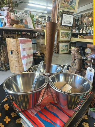 vintage,Mcm rostfrtt stainless steel condiment