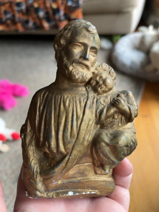 Man and child bust