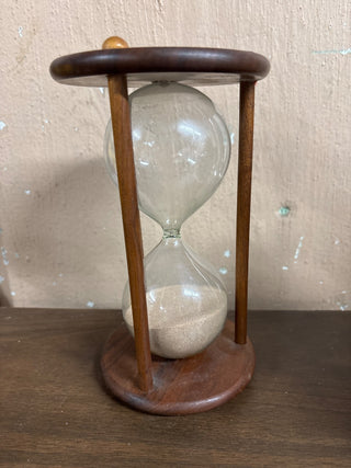 Vintage Wooden Hour Glass #378