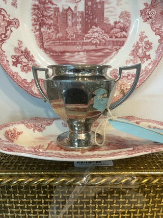 Silver trophy sugar bowl