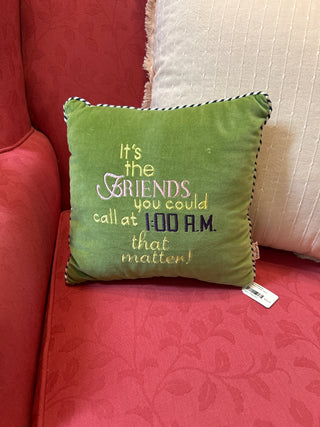 Green Friends Pillow