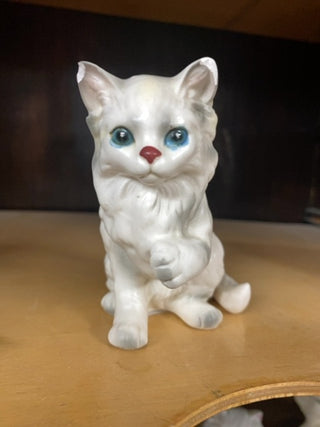 Lefton White Cat Figurine 1513