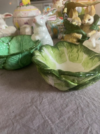 Vintage bunny cabbage bowl each